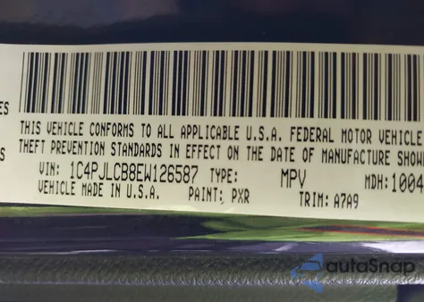 2014 Jeep Cherokee Latitude from USA, damaged, VIN 1C4PJLCB8EW126587